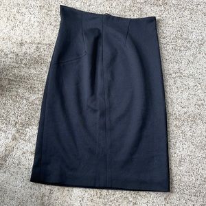 Black YSL pencil skirt midi